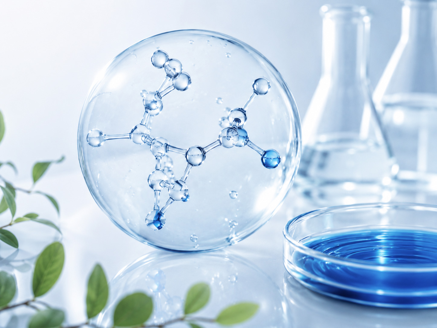 Copper Tripeptide-1 (GHK-Cu) molecular illustration